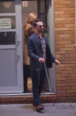 DEBORAH ANN WOLL and Elden Henson on the Set of Daredevil in New York 02/05/2024