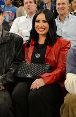 DEMI LOVATO at a Knicks Game in New York 02/01/2024