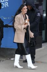 DEMI MOORE Arrives at Good Morning America in New York 01/31/2024