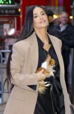 DEMI MOORE Arrives at Good Morning America in New York 01/31/2024