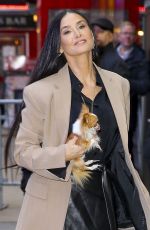 DEMI MOORE Arrives at Good Morning America in New York 01/31/2024