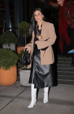 DEMI MOORE Arrives at Good Morning America in New York 01/31/2024