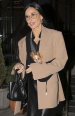 DEMI MOORE Arrives at Good Morning America in New York 01/31/2024
