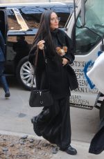 DEMI MOORE Arrives at Industria Williamsburg Photo Studio in New York 02/12/2024