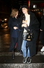 DEMI MOORE, JAIMIE ALEXANDER and LAURA DAY Out for Dinner in New York 01/30/2024