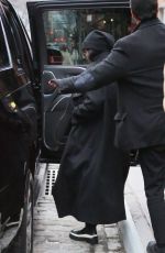 DEMI MOORE Leaves her Hotel in New York 02/01/2024