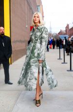 DEVON WINDSOR Arrives at Jason Wu Fashion Show in New York 02/11/2024