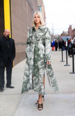 DEVON WINDSOR Arrives at Jason Wu Fashion Show in New York 02/11/2024