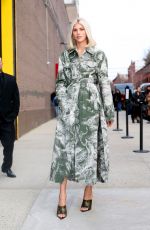 DEVON WINDSOR Arrives at Jason Wu Fashion Show in New York 02/11/2024