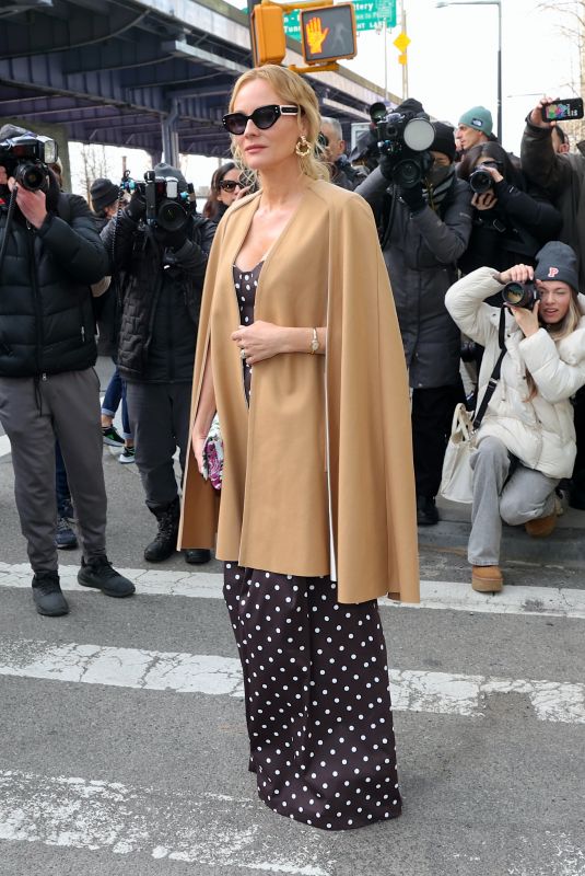 DIANE KRUGER Arrives at Carolina Herrera Show at New York Fashion Week 02/12/2024