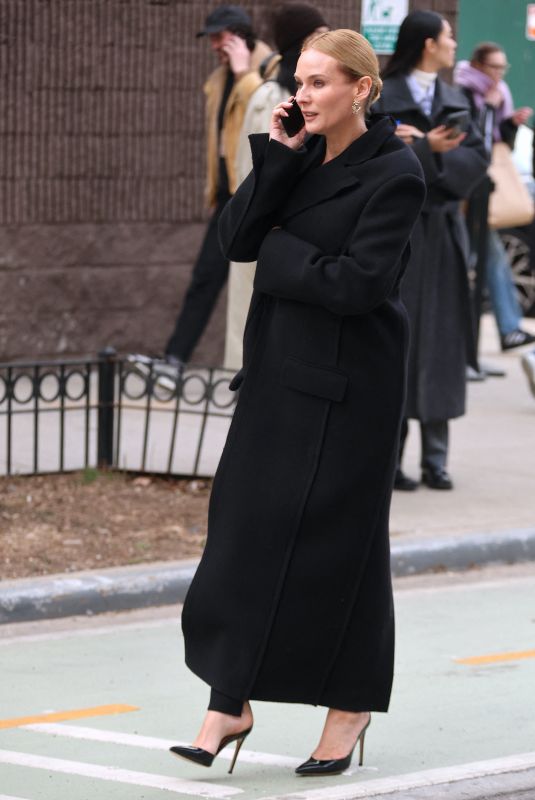 DIANE KRUGER Arrives at Jason Wu Show at New York Fashion Week 02/11/2024