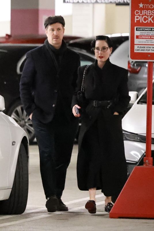 DITA VON TEESE and Adam Rajcevich Involved in a Minor Car Accident 02/10/2024