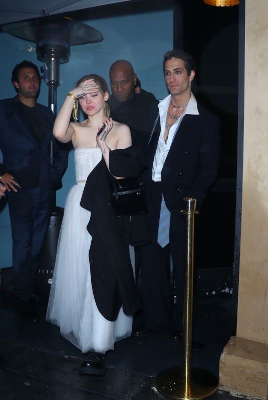 DOVE CAMERON and Damiano David at Billie Eilish’s Grammy Afterparty in Los Angeles 02/04/2024