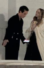DOVE CAMERON and Damiano David Sneak Away from 2024 MusiCares Event in Los Angeles 02/03/2024