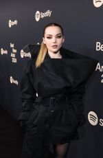 DOVE CAMERON at Spotify Best New Artist Party in Los Angeles 02/01/2024