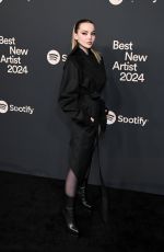 DOVE CAMERON at Spotify Best New Artist Party in Los Angeles 02/01/2024