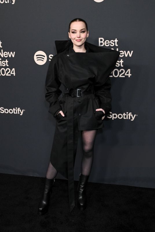 DOVE CAMERON at Spotify Best New Artist Party in Los Angeles 02/01/2024