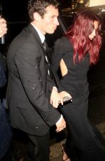 DUA LIPA and Callum Turner Arrives at Grammys Afterparty at Bar Marmont in Los Angeles 02/04/2024