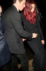 DUA LIPA and Callum Turner Arrives at Grammys Afterparty at Bar Marmont in Los Angeles 02/04/2024