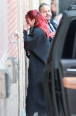 DUA LIPA Arrives at Jimmy Kimmel Live! in Hollywood 02/08/2024