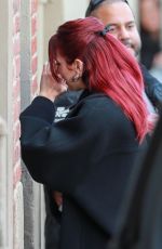 DUA LIPA Arrives at Jimmy Kimmel Live! in Hollywood 02/08/2024