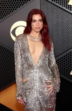 DUA LIPA at 66th GRAMMY Awards in Los Angeles 02/04/2024
