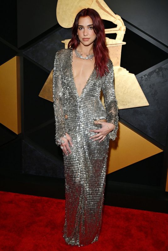 DUA LIPA at 66th GRAMMY Awards in Los Angeles 02/04/2024