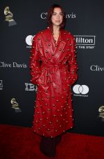 DUA LIPA at Clive Davis Pre-Grammy Gala in Los Angeles 02/03/2024