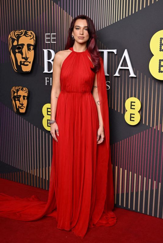 DUA LIPA at EE Bafta Film Awards 2024 in London 02/18/2024