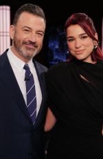 DUA LIPA at Jimmy Kimmel Live 02/08/2024