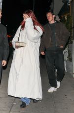 DUA LIPA Leaves All Time Restaurant in Los Angeles 02/01/2024