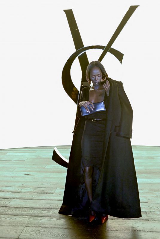 EBONY RILEY at Saint Laurent Womenswear Fall/Winter 2024-2025 Show at Paris Fashion Week 02/27/2024