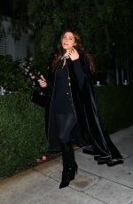 ELISA SEDNAOUI Arrives at Private Party at San Vicente Bungalows in West Hollywood 02/13/2024