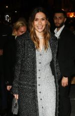 ELIZABETH OLSEN Arrives at a Chanel Dinner in New York 02/07/2024