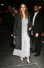 ELIZABETH OLSEN Arrives at a Chanel Dinner in New York 02/07/2024