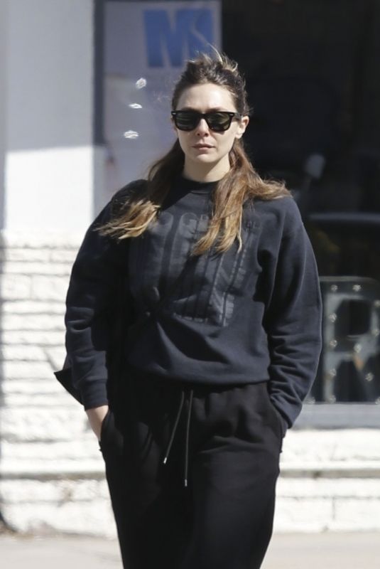 ELIZABETH OLSEN Out and About in Los Angeles 02/13/2024