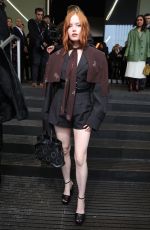 ELLIE BAMBER at Prada Fall/winter 2024 Womenswear Fashion Show at Milan Fashion Week 02/22/2024