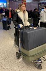 ELSA HOSK Arrives at LAX Airport in Los Angeles 02/04/2024