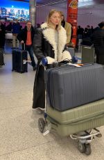 ELSA HOSK Arrives at LAX Airport in Los Angeles 02/04/2024