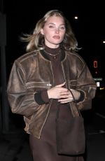 ELSA HOSK Leaves E Baldi Restaurant in Beverly Hills 02/14/2024