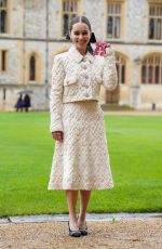EMILIA CLARKE Became a Member of the Order of the British Empire During an Investiture Ceremony at Windsor Castle 02/21/2024