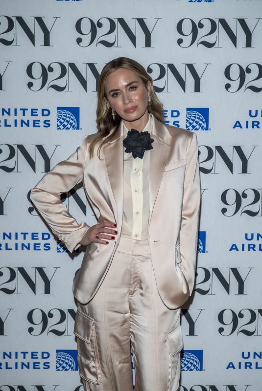EMILY BLUNT at Oppenheimer Discussion at 92NY in New York 02/06/2024