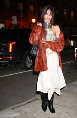 EMILY RATAJKOWSKI Out for Finner with a Friend in New York 02/05/2024