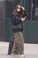EMILY RATAJKOWSKI Out with a Friend in New York 02/21/2024