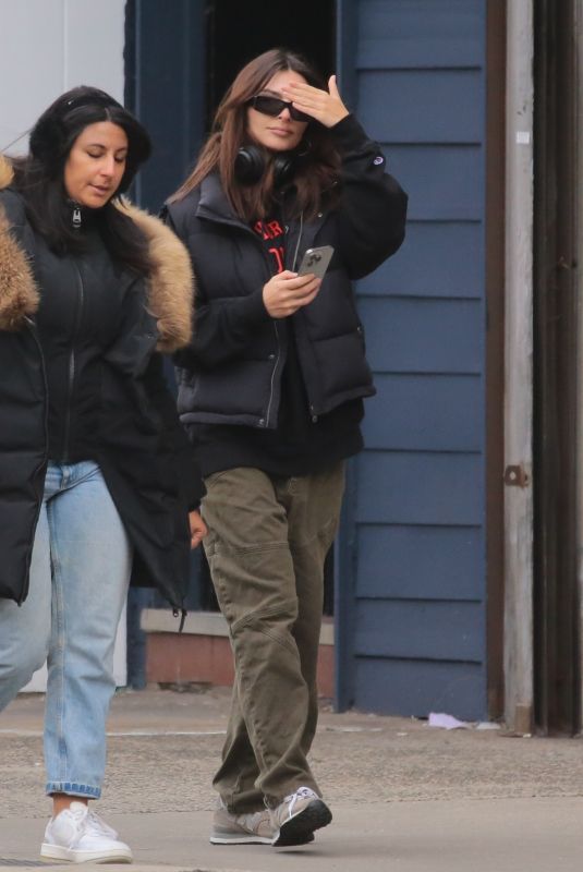 EMILY RATAJKOWSKI Out with a Friend in New York 02/21/2024