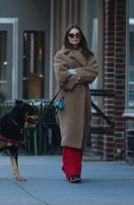EMILY RATAJKOWSKI Out with Her Dog Colombo in New York 02/20/2024