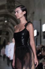 EMILY RATAJKOWSKI Walks Runway at Tory Burch Fashion Show in New York 02/12/2024