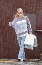 EMMA ROBERTS Leaves Lunch at Chateau Marmont in Los Angeles 02/06/2024