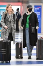 EMMA STONE Arrives at JFK International Airport in New York 02/20/2024