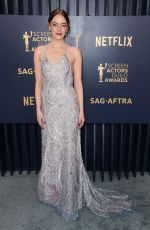 EMMA STONE at 30th Annual Screen Actors Guild Awards in Los Angeles 02/24/2024